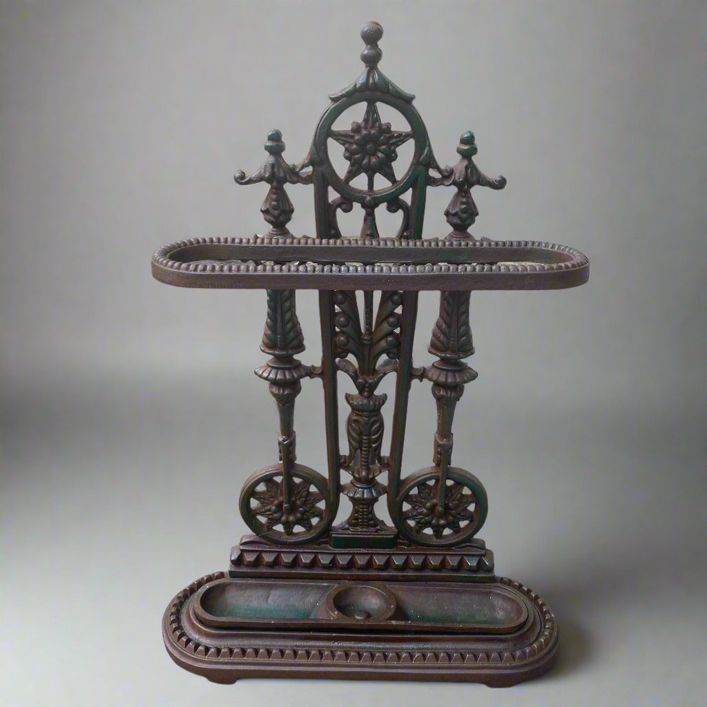 victorian cast iron umbrella stand