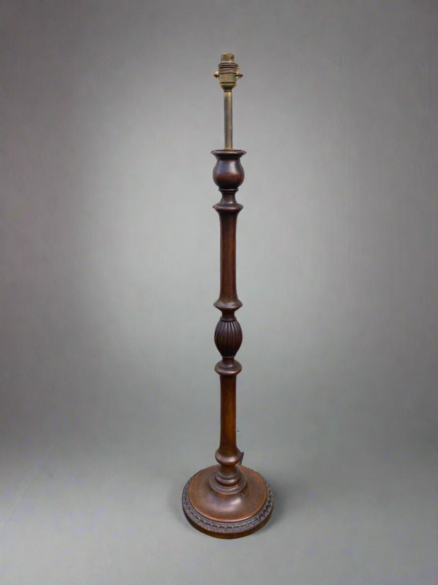 victorian mahogany lamp