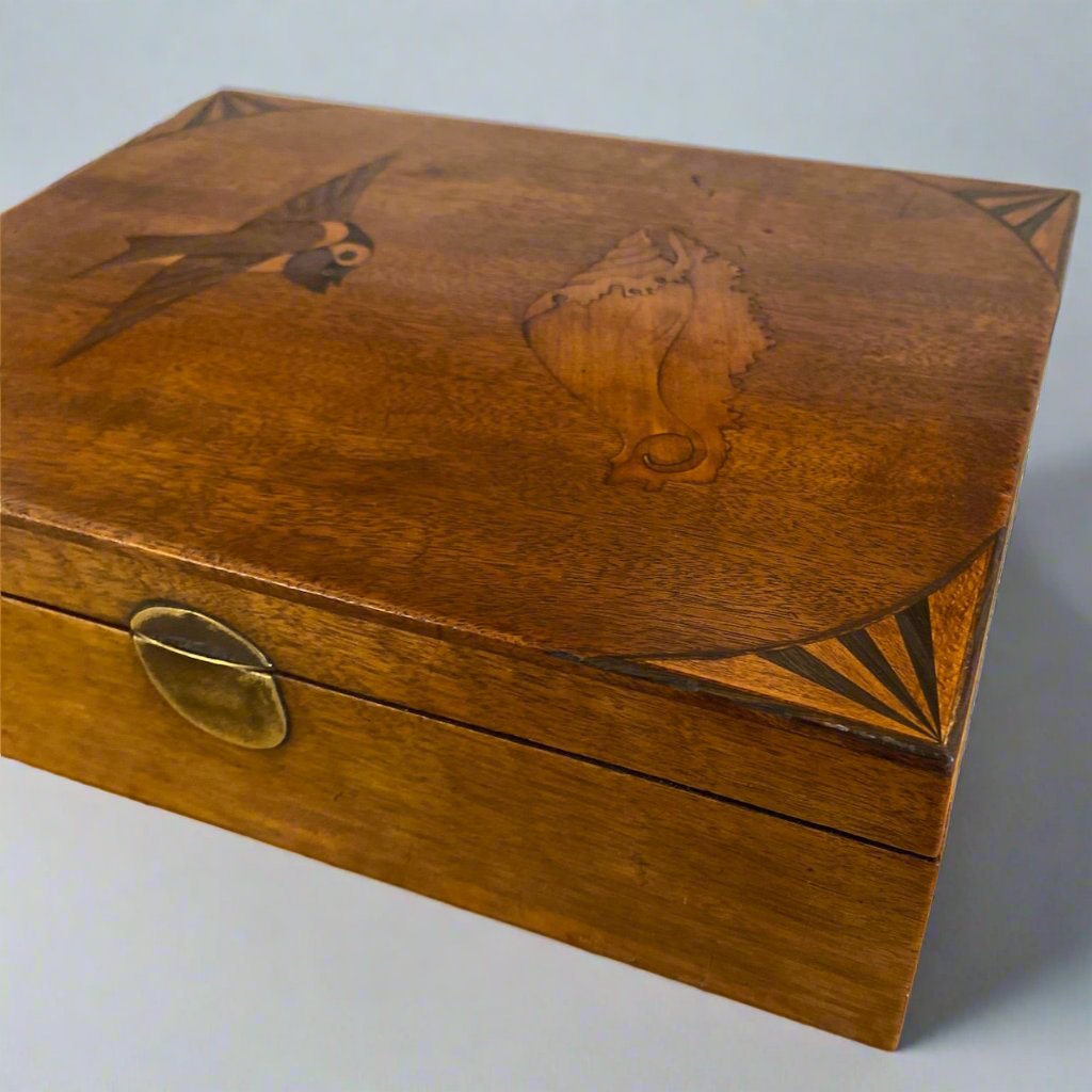 victorian walnut jewellery box